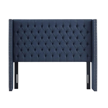 Madison Park Amelia Upholstery King Size Headboard, Navy MP116-1143